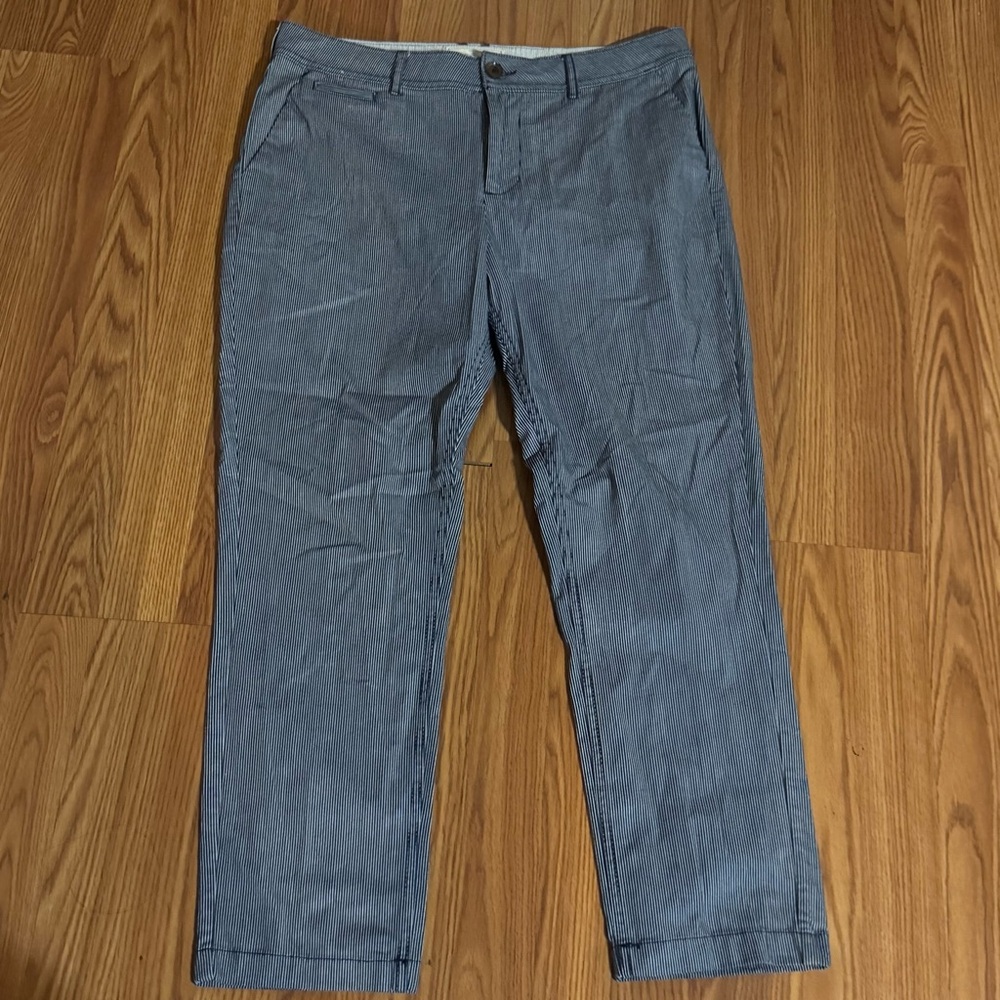 Fatface Women's Devon Chino Blue Pants Size 8 Preppy Casual Classic Nautical